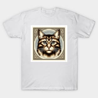 cat portrait t-shirt T-Shirt